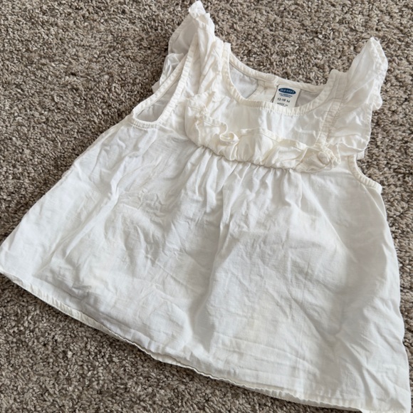 Old Navy Toddler baby Girls toddler girls Short Sleeve Blouse shirt 12-18 months - Picture 3 of 5